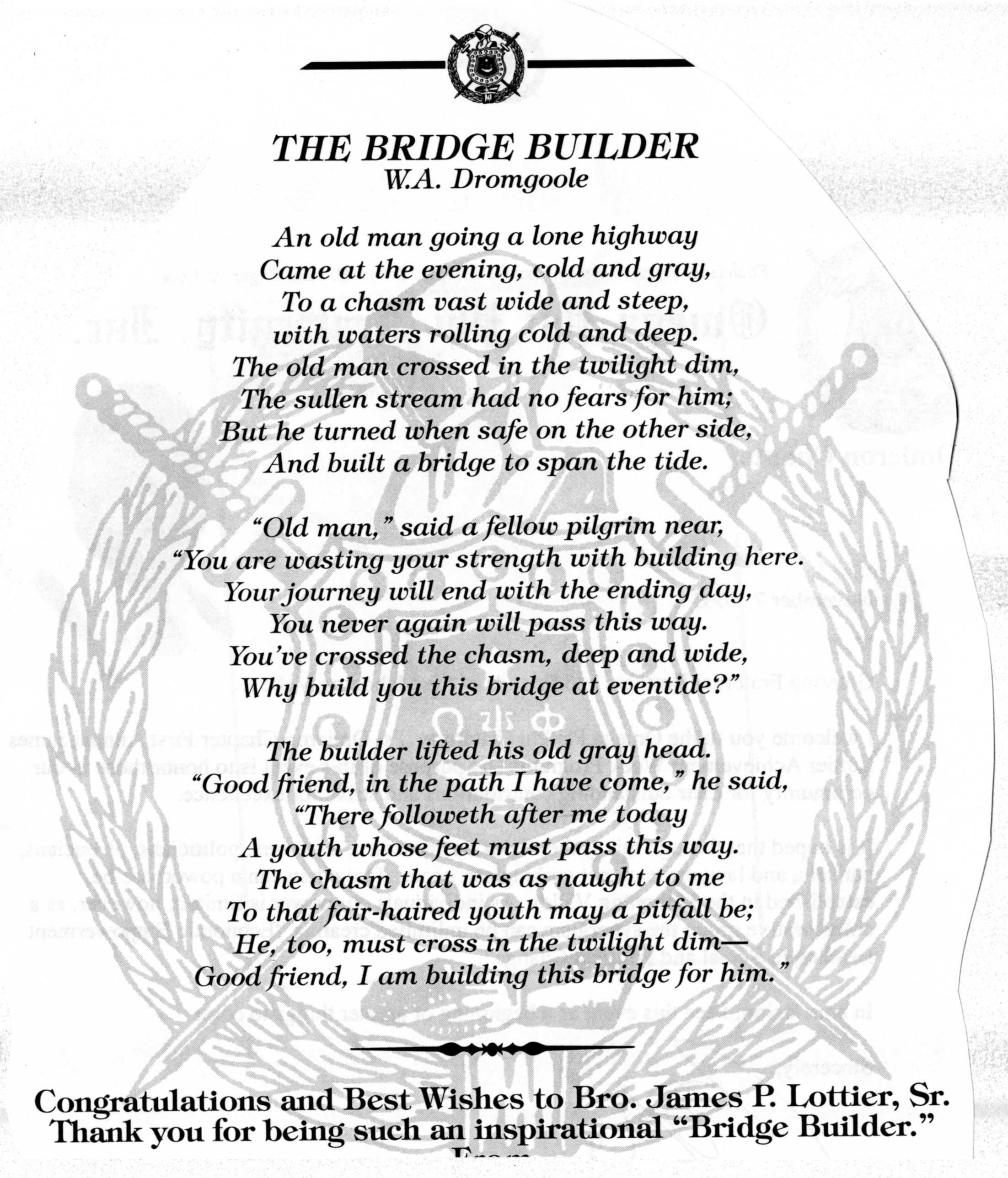 The Bridge Builder